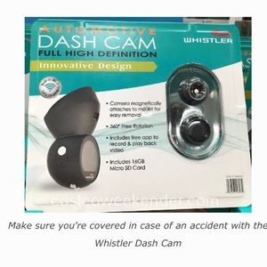 WHISTLER HIGH DEFINITION CAR CAMERA   NEW IN BOX